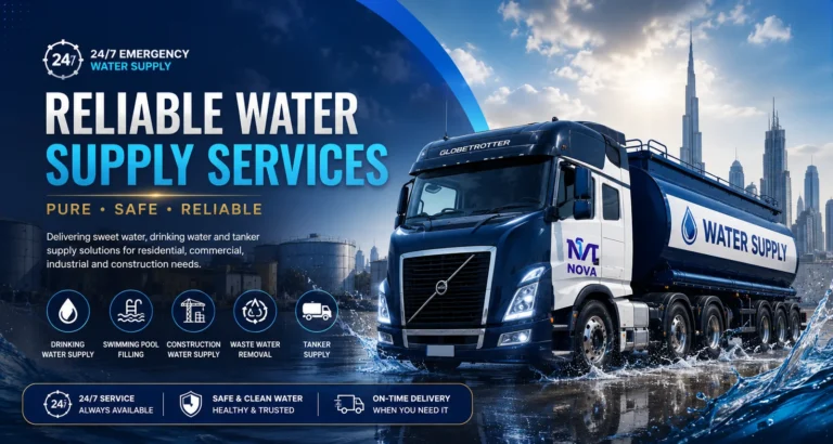 Water tanker fleet operating across Dubai