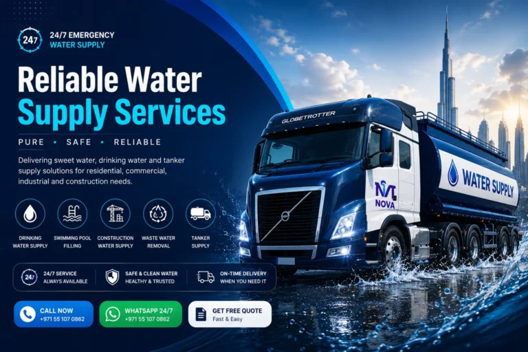 Nova Water Transport tanker fleet operations in Dubai